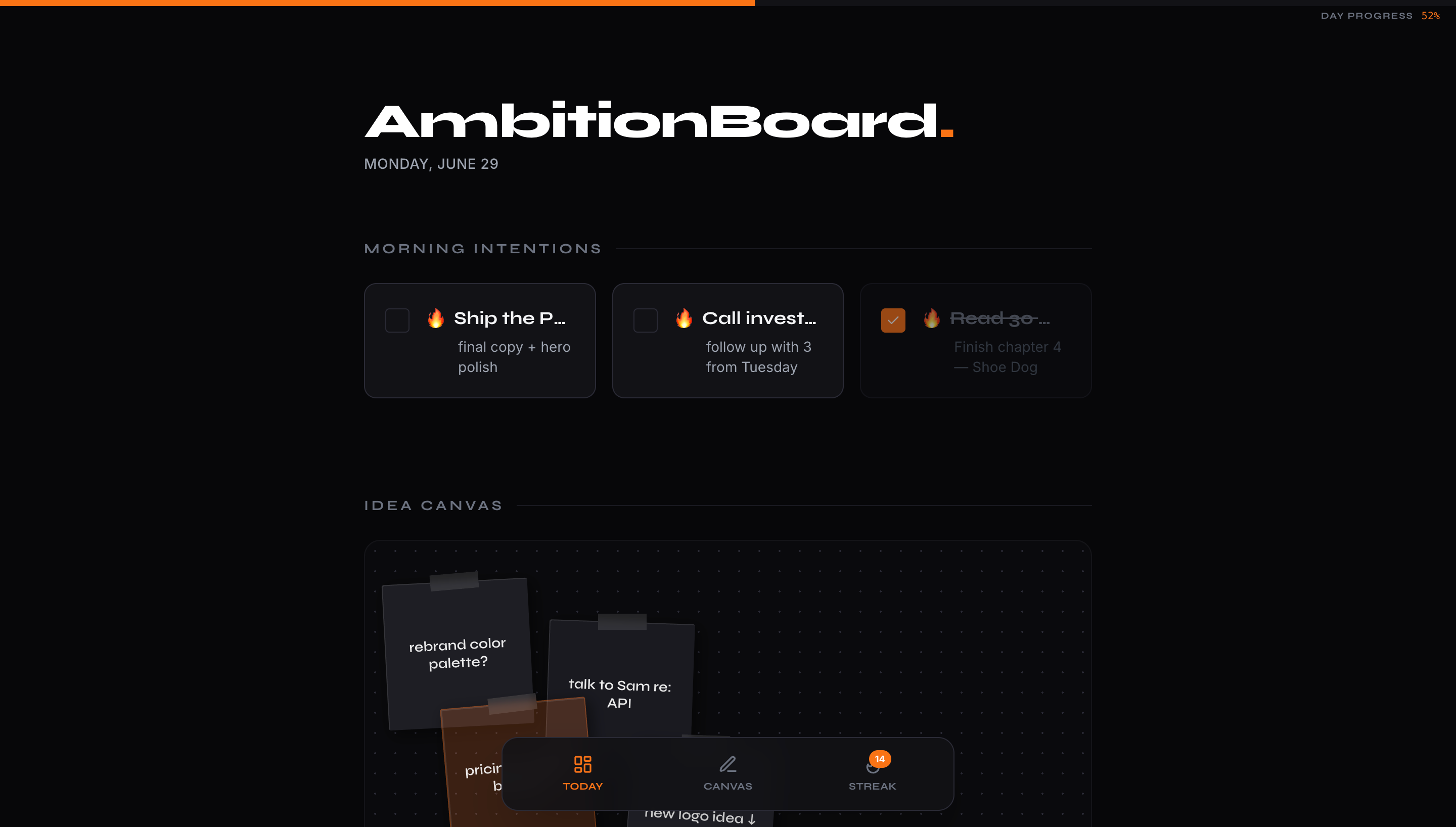 AmbitionBoard screenshot